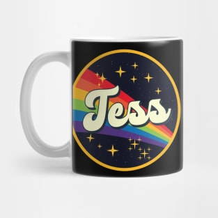 Tess // Rainbow In Space Vintage Style Mug